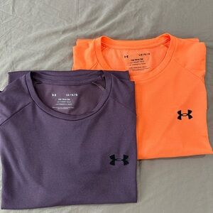Under Armour Vibrant Purple and Bright Orange Tees